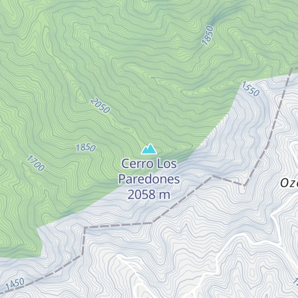 Map of Cerro Los Paredones