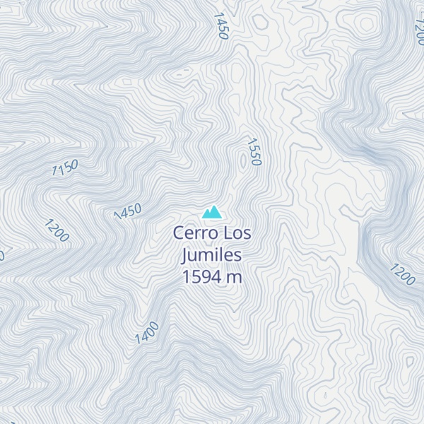 Map of Cerro Los Jumiles