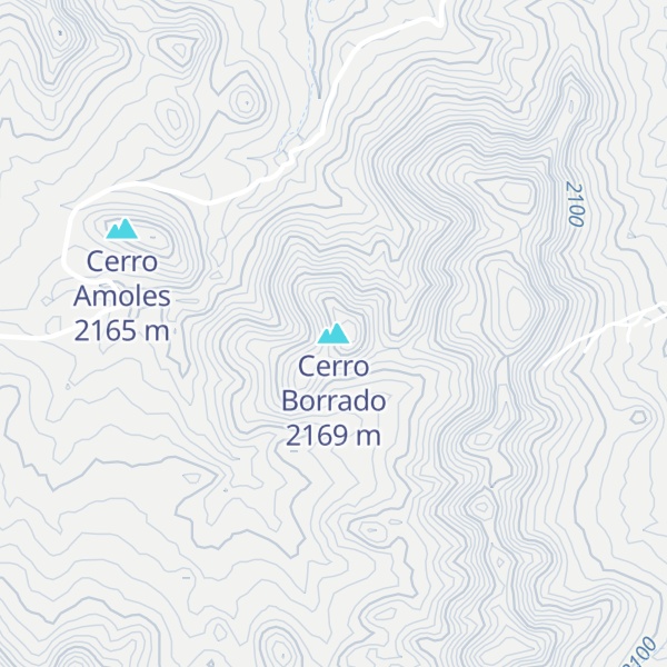 Map of Cerro Borrado