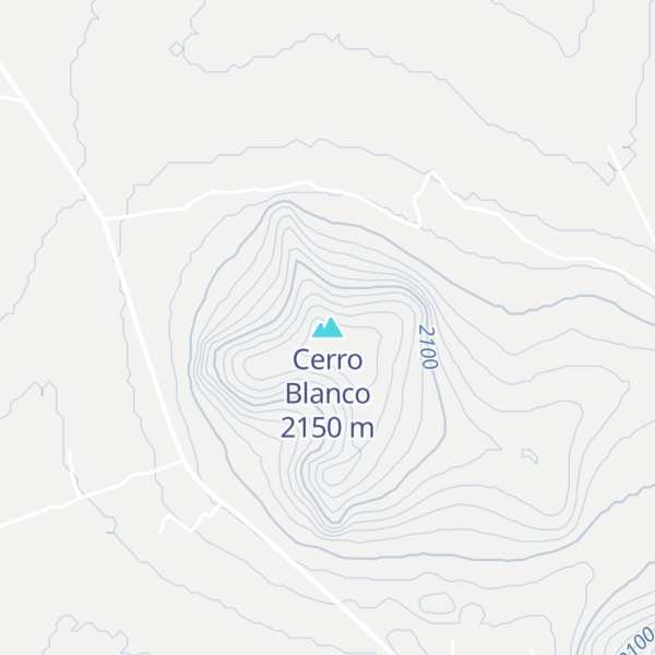 Map of Cerro Blanco