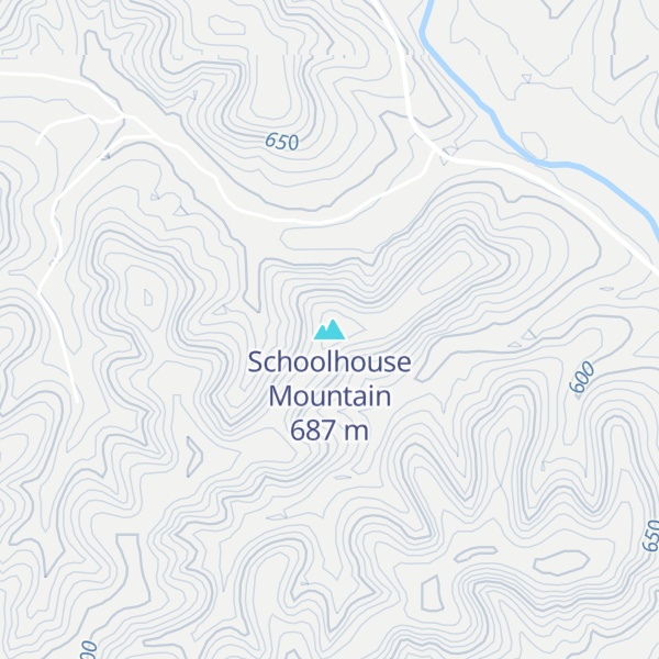Map of Schoolhouse Mountain
