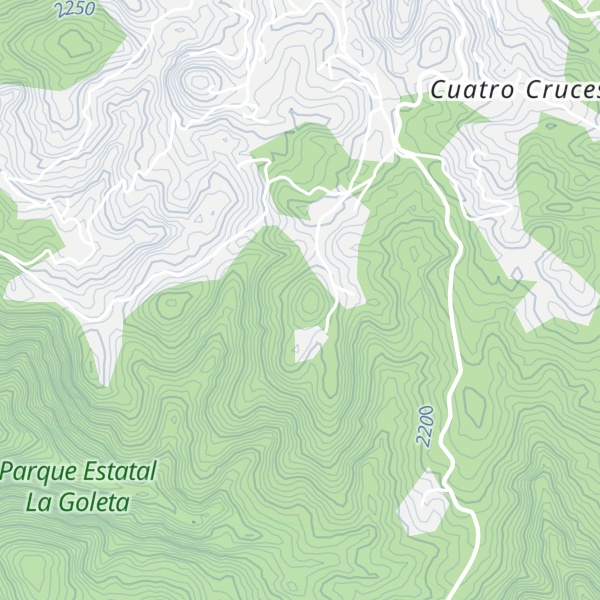 Map of Cerro La Peña