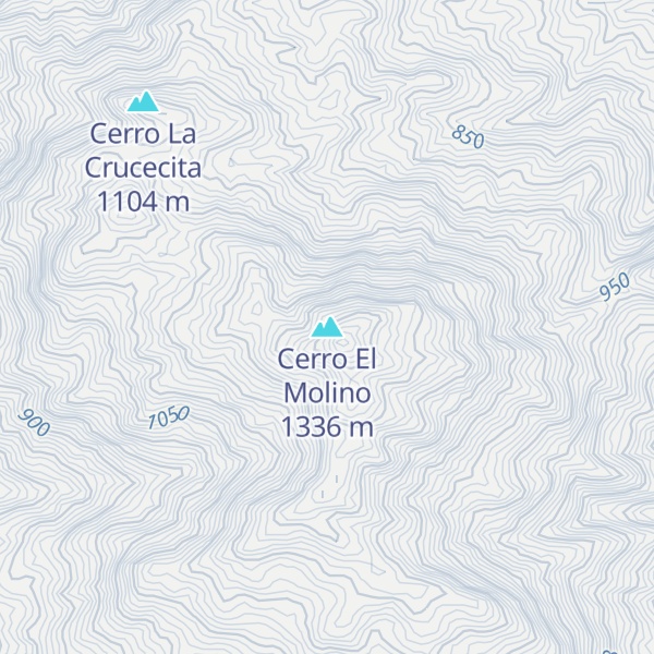 Map of Cerro El Molino