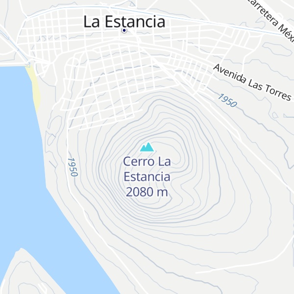 Map of Cerro La Estancia