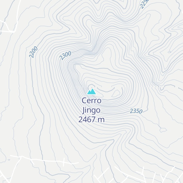 Map of Cerro Jingo
