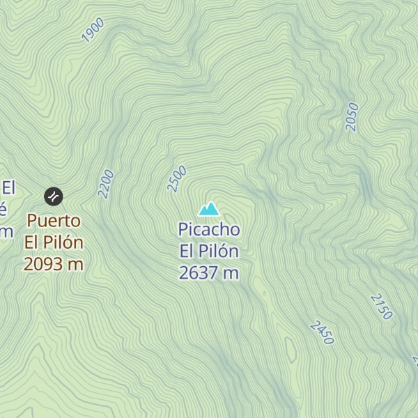 Map of Picacho El Pilón