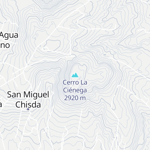 Map of Cerro La Ciénega