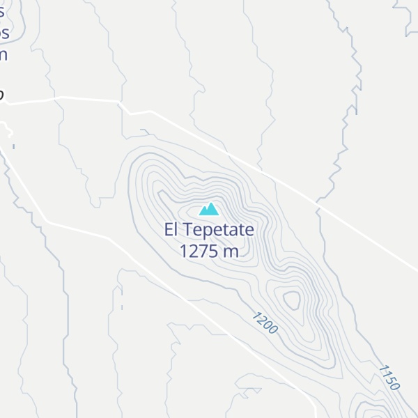 Map of El Tepetate