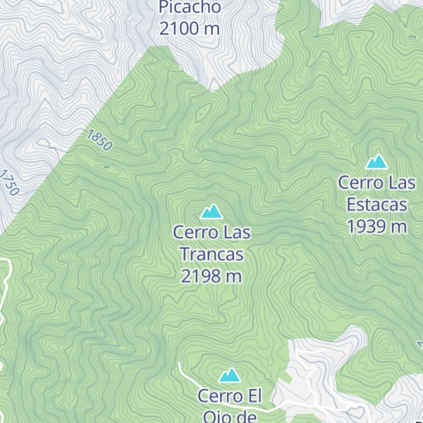 Map of Cerro Las Trancas
