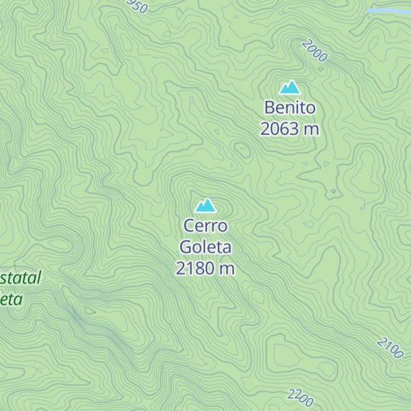 Map of Cerro Goleta