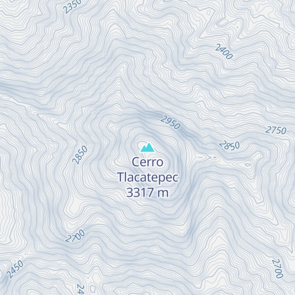 Map of Cerro Tlacatepec