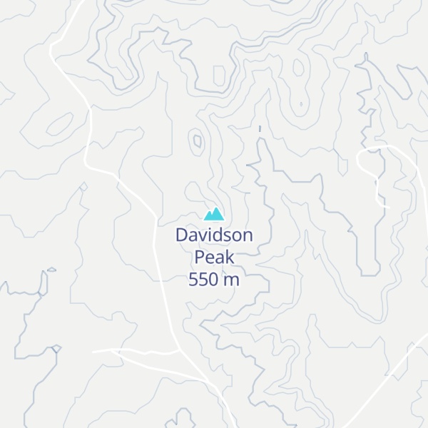 Map of Davidson Peak