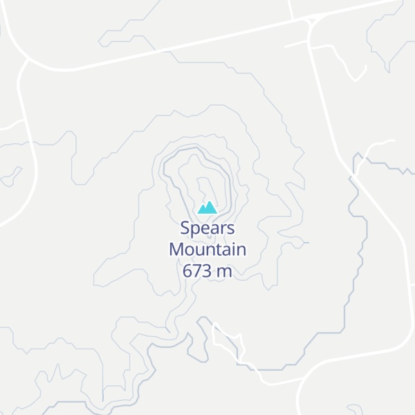 Map of Spears Mountain