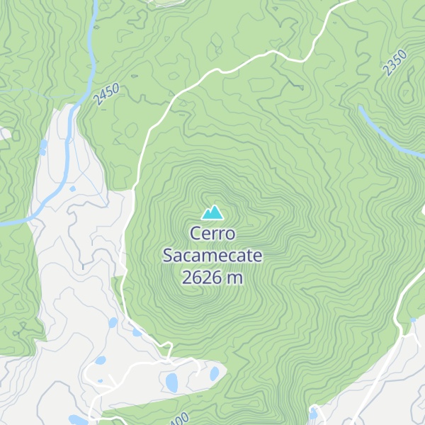 Map of Cerro Sacamecate