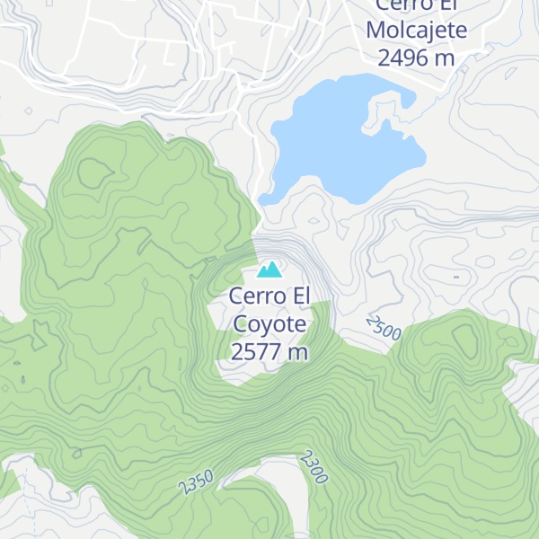 Map of Cerro El Coyote