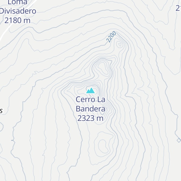 Map of Cerro La Bandera