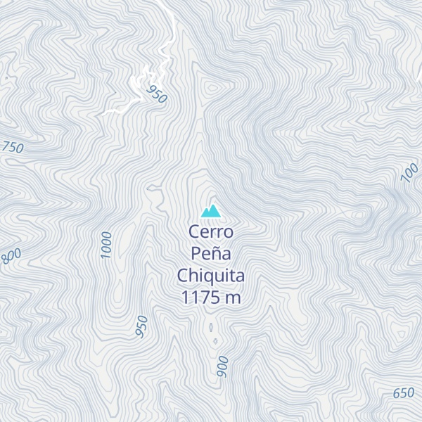 Map of Cerro Peña Chiquita