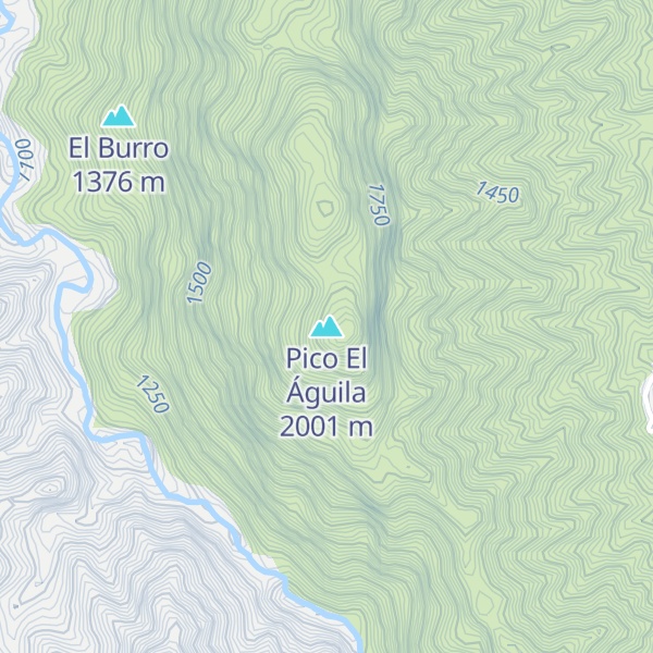 Map of Pico El Águila