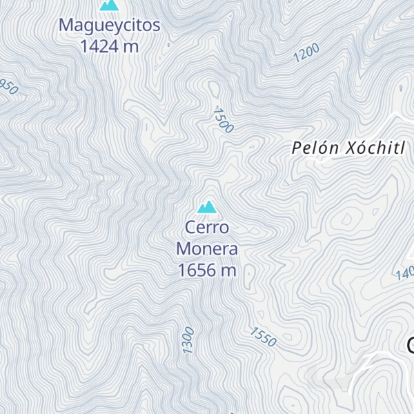 Map of Cerro Monera