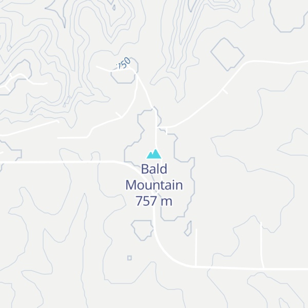 Map of Bald Mountain