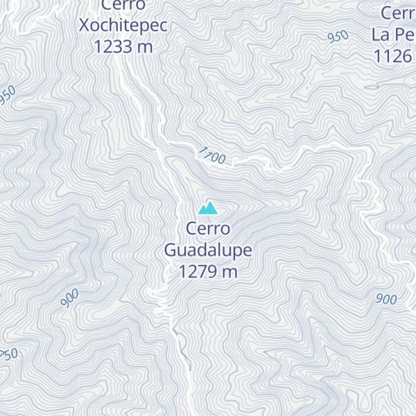 Map of Cerro Guadalupe