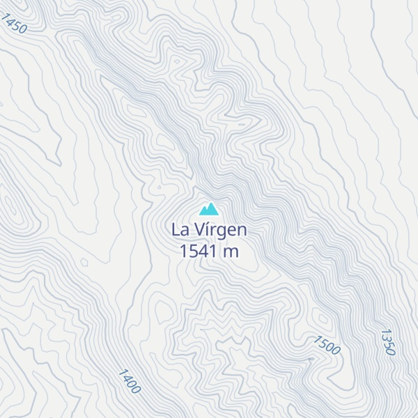 Map of La Vírgen