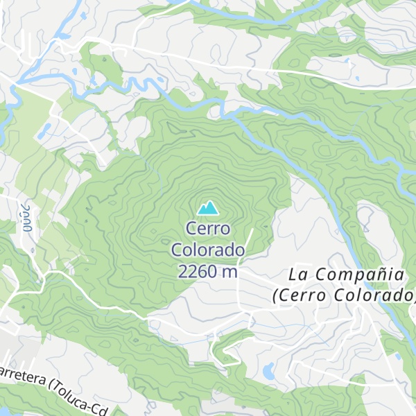 Map of Cerro Colorado