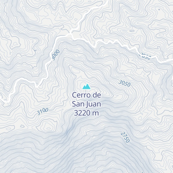 Map of Cerro de San Juan