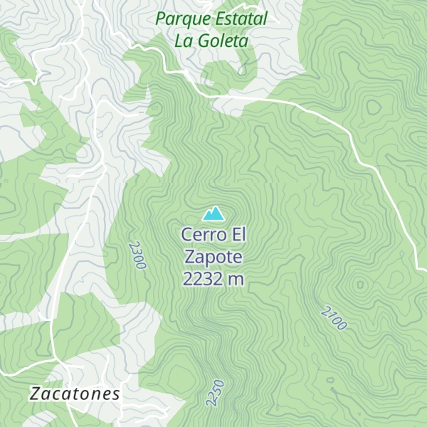 Map of Cerro El Zapote