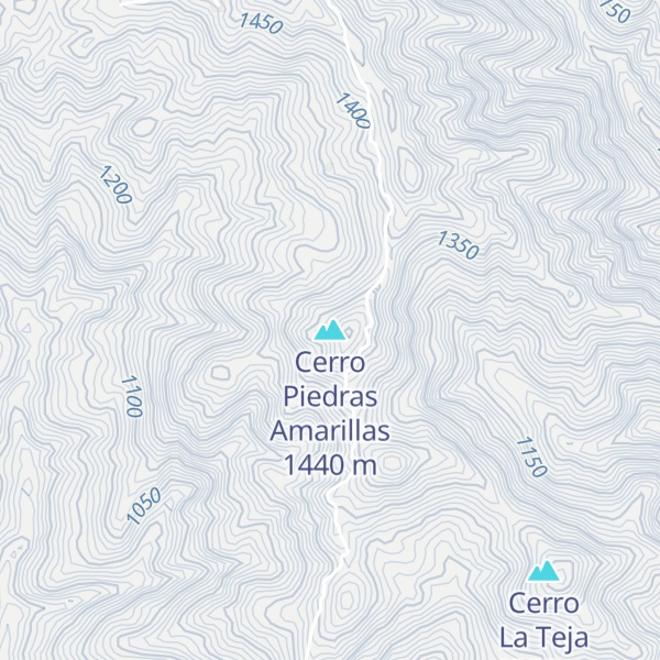 Map of Cerro Piedras Amarillas