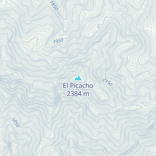 Map of El Picacho