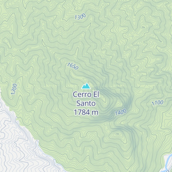 Map of Cerro El Santo
