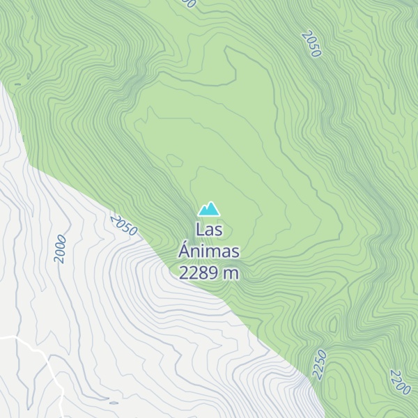 Map of Las Ánimas