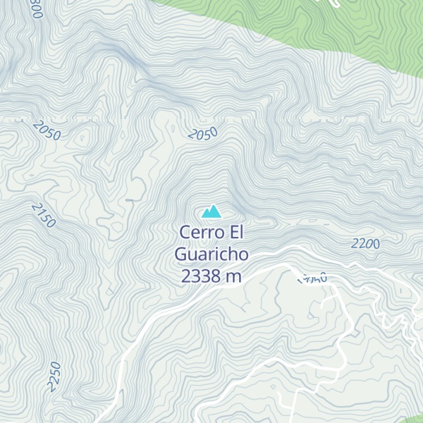 Map of Cerro El Guaricho