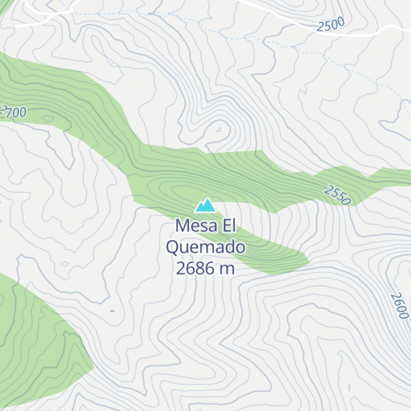 Map of Mesa El Quemado