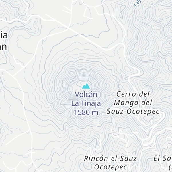 Map of Volcán La Tinaja