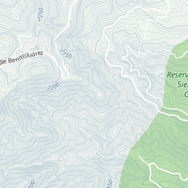 Map of Cerro El Sombrero