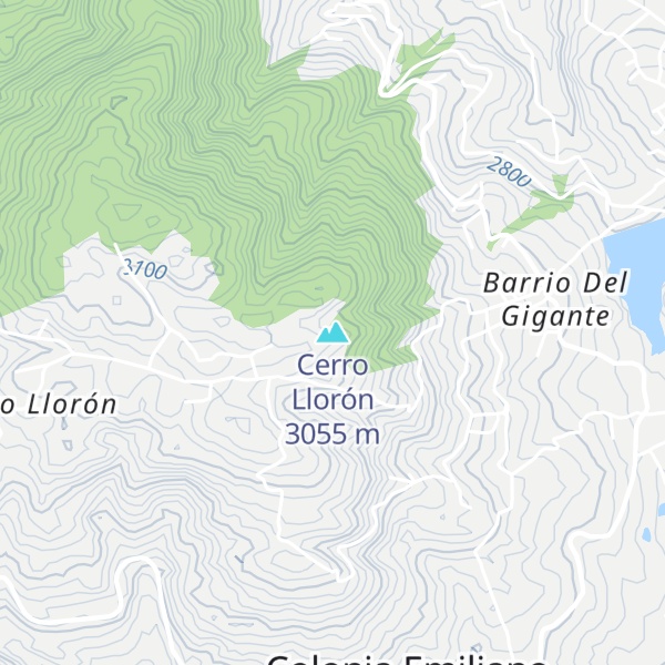 Map of Cerro Llorón