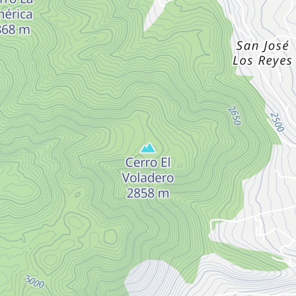 Map of Cerro El Voladero