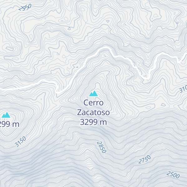 Map of Cerro Zacatoso