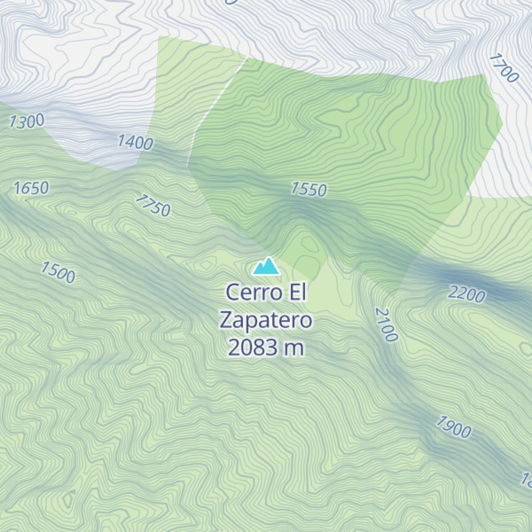 Map of Cerro El Zapatero