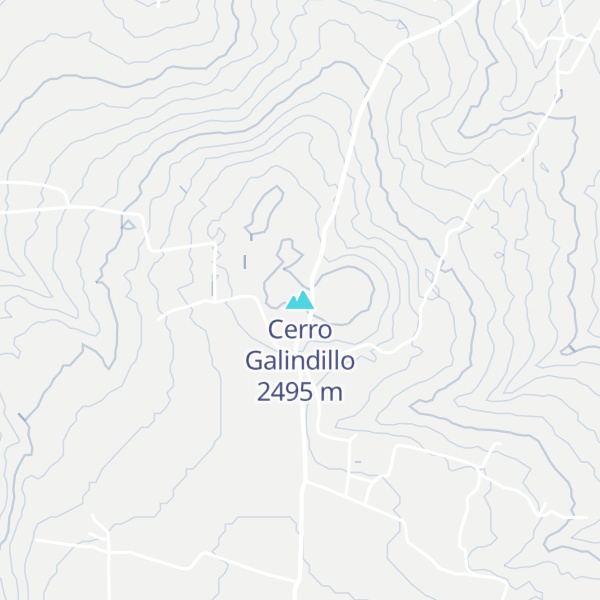Map of Cerro Galindillo