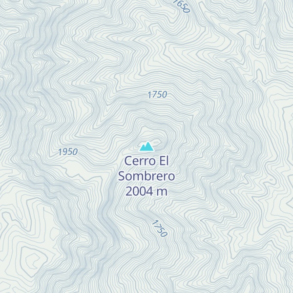 Map of Cerro El Sombrero