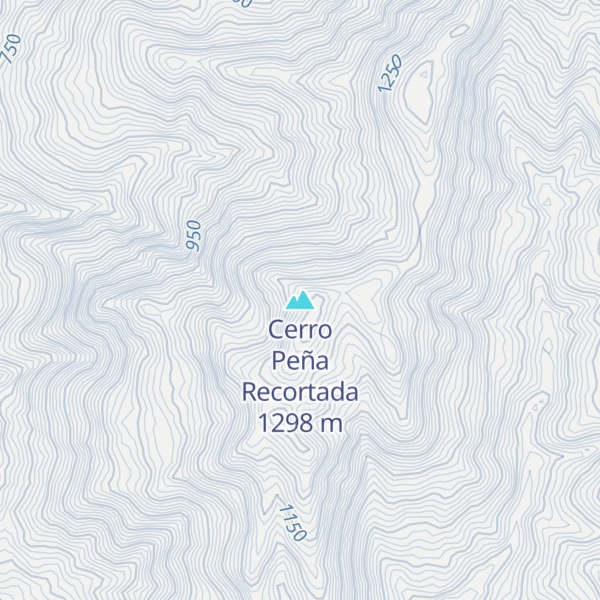 Map of Cerro Peña Recortada