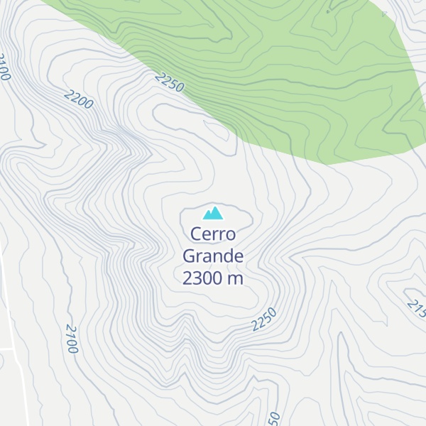 Map of Cerro Grande