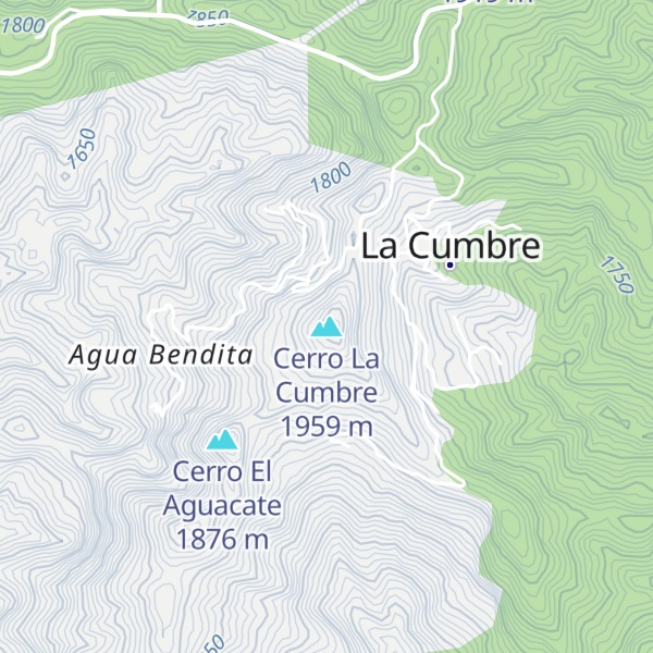 Map of Cerro La Cumbre