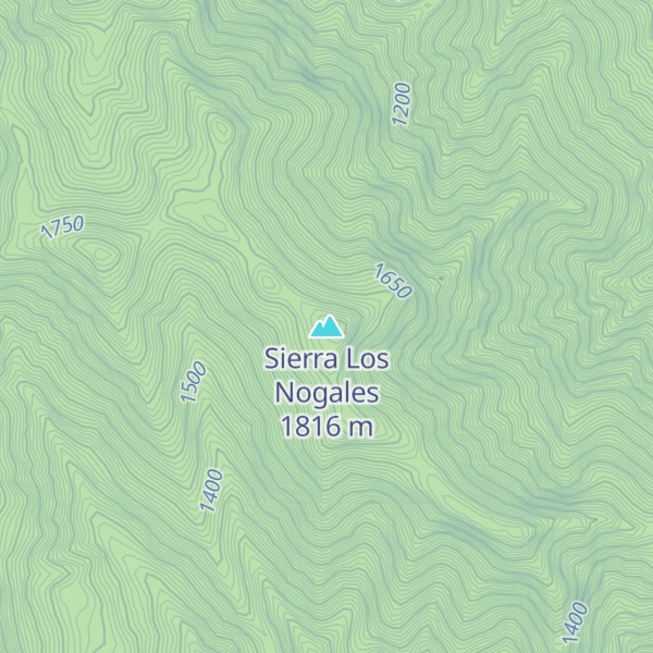 Map of Sierra Los Nogales