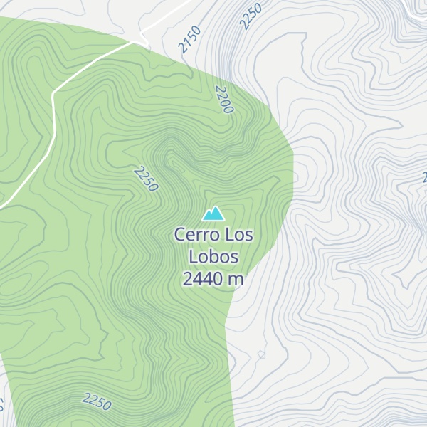 Map of Cerro Los Lobos