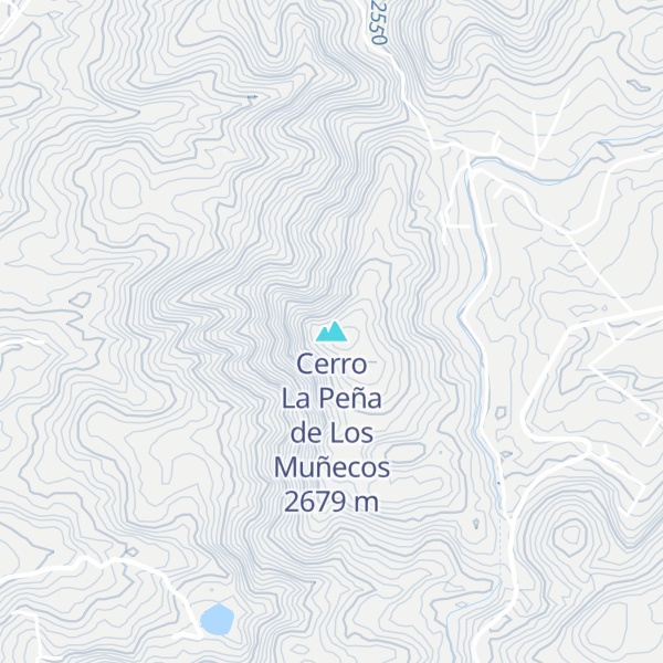Map of Cerro La Peña de Los Muñecos