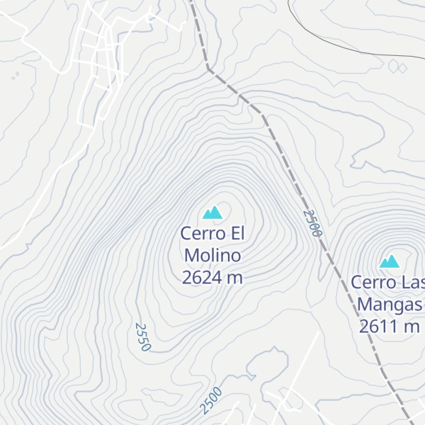 Map of Cerro El Molino